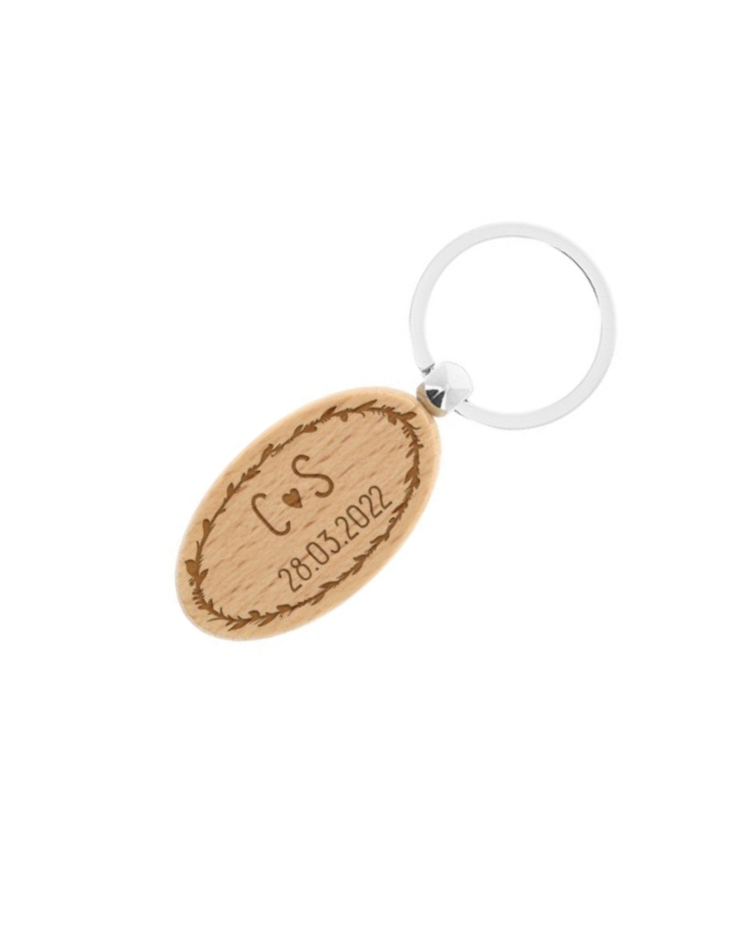 Engraved Wooden Keychain