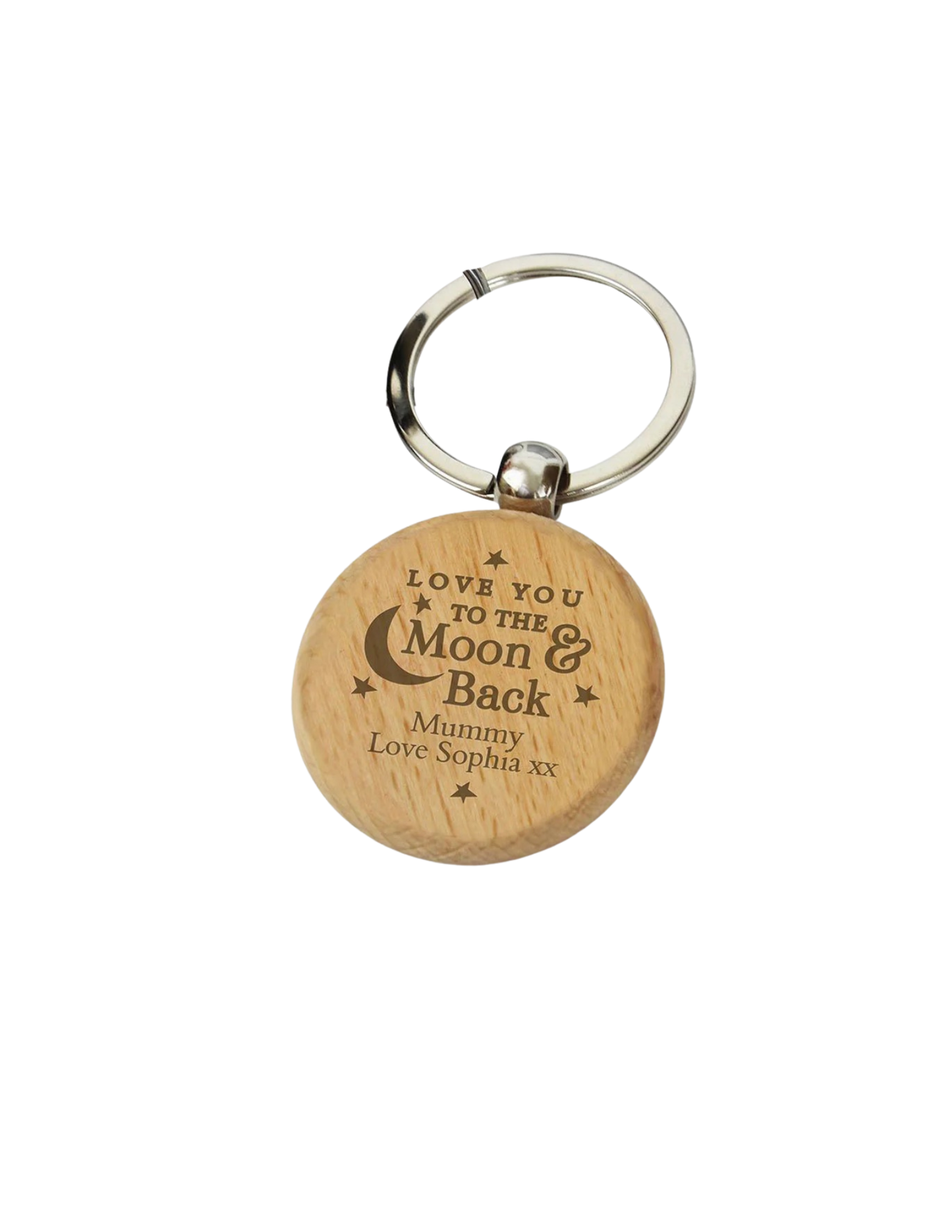 Engraved Wooden Keychain